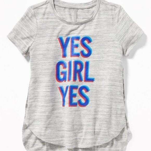 Old Navy Yes Girl Yes Short Sleeve Graphic Tee Sz XS (5) - Picture 1 of 9